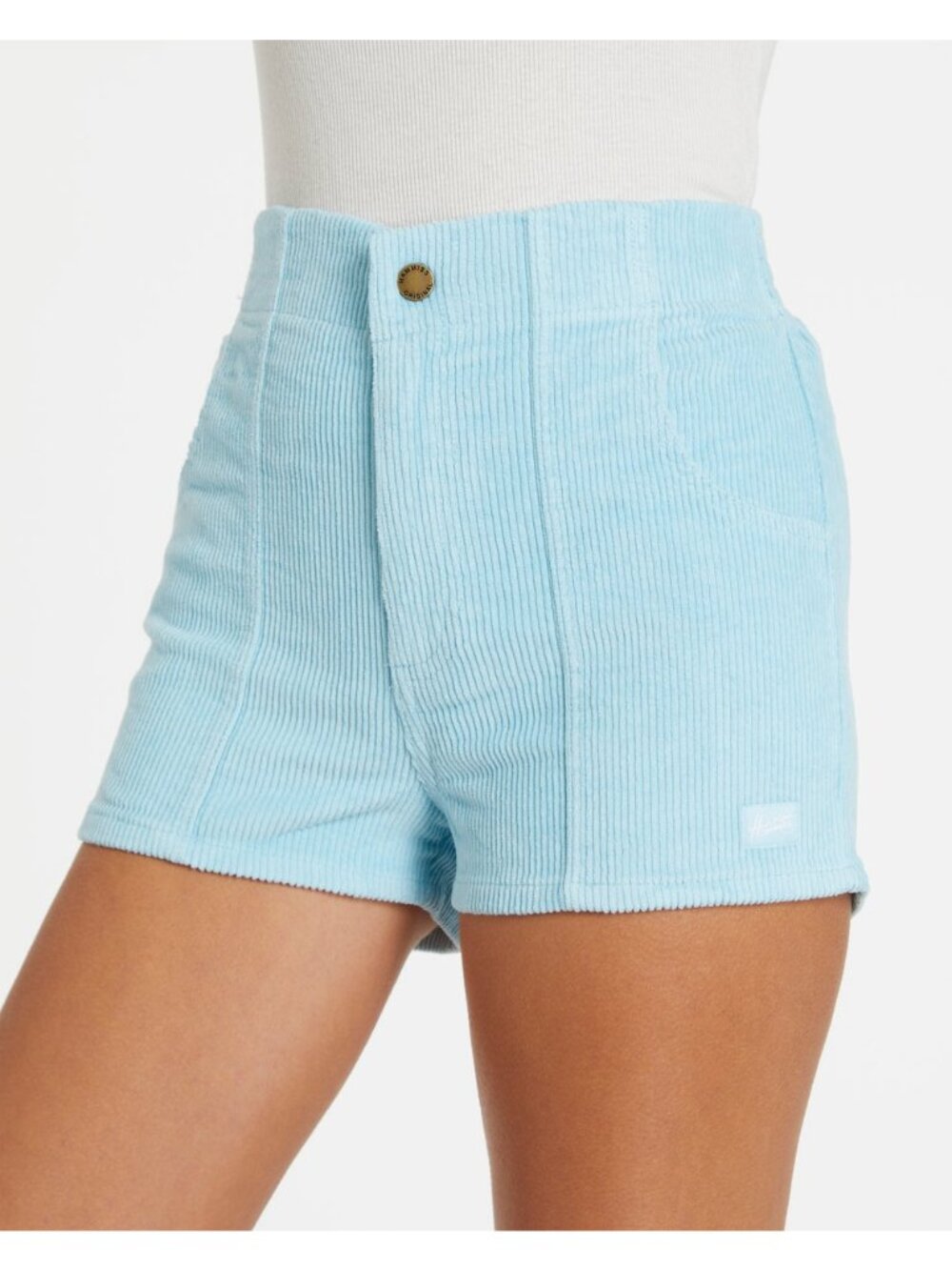 Hammies Women's Retro Corduroy Shorts in Powder Blue